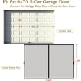 thumbnail image 4 of Garage Screen Door Retractable, 8x7 Ft Fiberglass Magnetic Garage Screen with Track, Sliding Mesh Screen Net for 1 Car Garage, Patio & Balcony, Keep Bugs Out, Easy Install, 4 of 4
