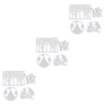 thumbnail image 3 of Toystoory 4 Pieces Christmas Cutting Dies Rust-proof Card Paper DIY Making Supplies Decoration Stenciling Mold Scrapbook for Embossing como se muestra 3Conjunto, 3 of 6