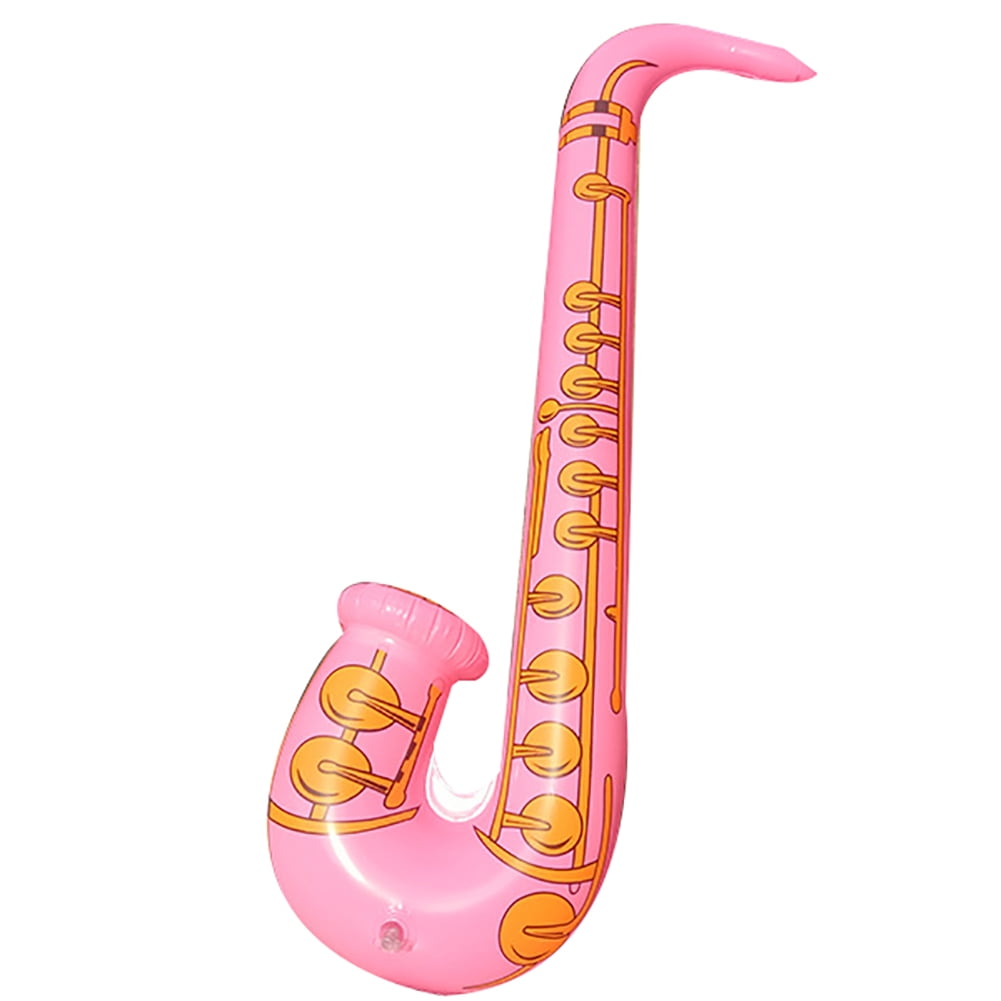20" INFLATABLE YELLOW SAXOPHONE MUSICAL INSTRUMENT KIDS MUSIC PARTY TOY GIFT 