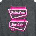 thumbnail image 3 of Barbie The Movie - Barbieland Real World This Way Signs - Women's Racerback Tank Top, 3 of 5
