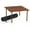 Teak, variant on Outdoor Portable Wood Roll Up Table in Espresso Finish