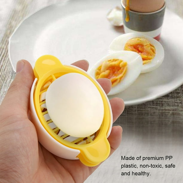 Greensen Plastic Egg Cutter,Boiled Eggs Chopper Preserved Egg Soft
