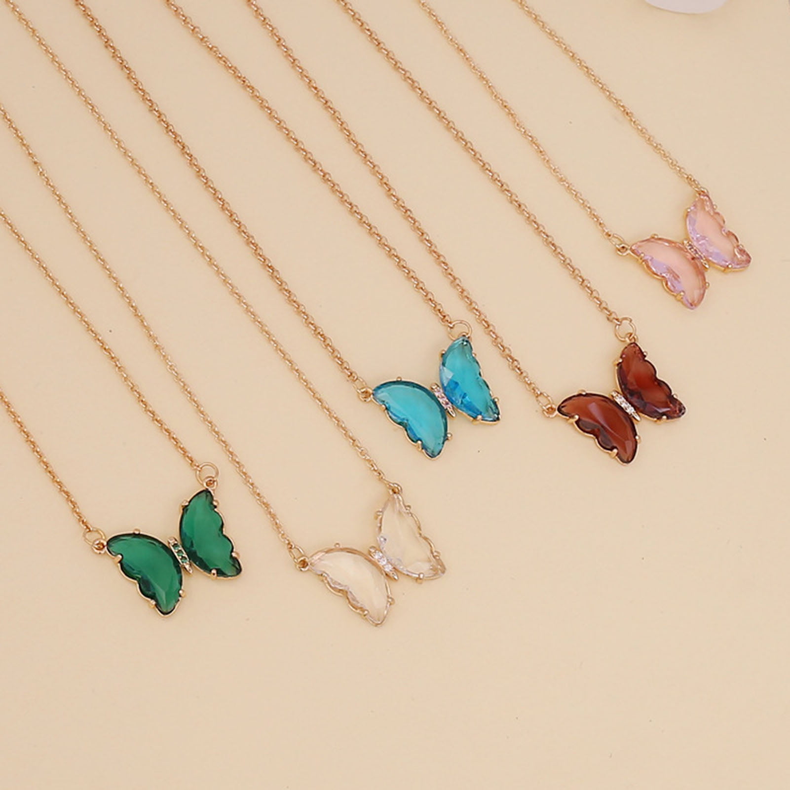Necklace multicolored elegant Jewelry Chains Necklaces 