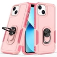thumbnail image 2 of For Apple iPhone 15 Plus (6.7") Heavy Duty Hybrid Rugged 2in1 Shockproof Protective with Magnetic Ring Stand Holder Phone Case Cover by Xpression - Pink, 2 of 9