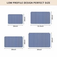 thumbnail image 5 of Dark Blue Striped Door Mat Indoor Outdoor, Modern Beige Geometric Country Non Slip Welcome Mat with Rubber Backing, Absorbent Fabric Front Door Mats Entryway Rug for Home Patio Entrance 16"x24", 5 of 9