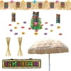 Party City Tiki Bar Decoration Kit, Party Supplies, Includes Banner, Sign and More