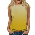 thumbnail image 2 of BVOFAR Débardeurs Sans Manches Grande Taille pour Femmes T-Shirts Décontractés Coupe Ample Mignons Dégradés Col Rond Été, 2 of 4