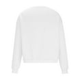 thumbnail image 6 of XuJwPNcy Men's Sherpa Lined Sweatshirts Big and Tall Fleece Pullover Basic Tops Warm Crewneck Fall Winter Sweatshirt（White,X-Large), 6 of 6