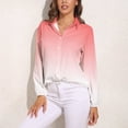 thumbnail image 3 of Aesthetic Antique Pink And White Gradient Long Sleeve Blouse Woman Streetwear Casual Shirts Summer Oversize Woman Streetwear Clothing Birthday Present, 3 of 7