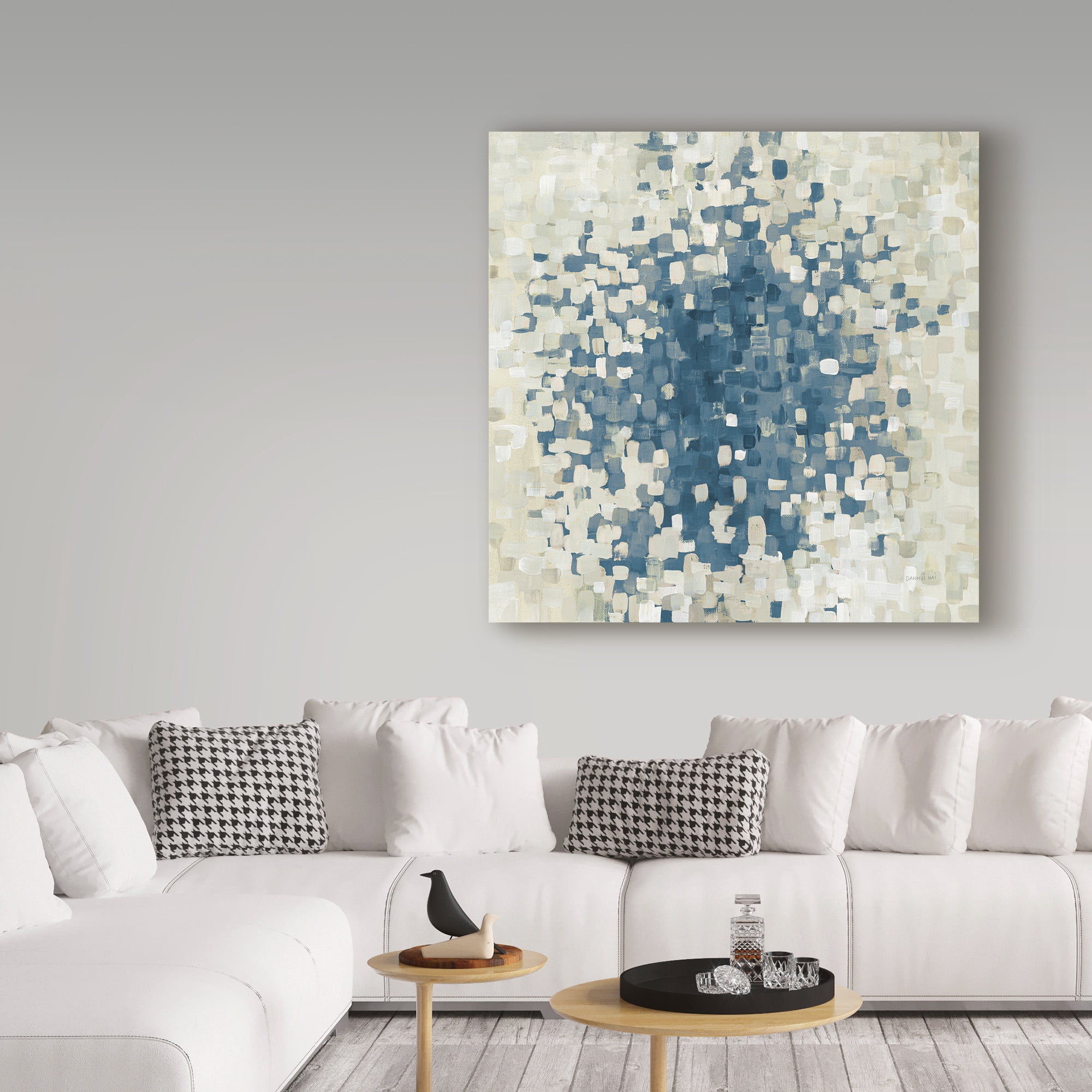 Trademark Fine Art 'Summer Blocks Blue' Canvas Art by Danhui Nai