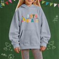 thumbnail image 2 of Mercatoo Kids Girls Fifth Grade Hoodie Preppy First Day of School Oversized Pullover Sweatshirts Fall Casual Hooded Tops Casual, 2 of 4