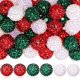thumbnail image 2 of Huquary 80 cuentas redondas de diamantes de imitación de 0.787 in, bolas de discoteca, Halloween, otoño, Acción de Gracias, Navidad, resina de cristal, cuentas gruesas de chicle para hacer joyas, sumi, 2 of 4