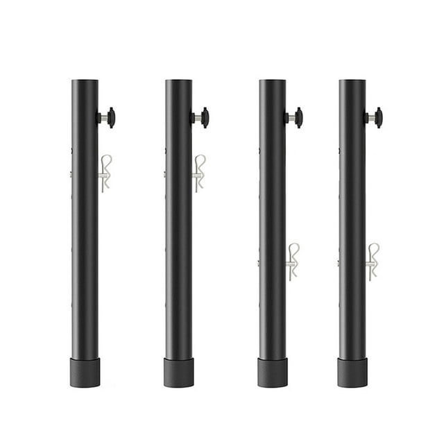 Injueey Extensiones de patas de plegables, extensiones de patas rectas/curvas para mesas plegables, 4 pack/lote Juegos de muebles de jardín 20cm