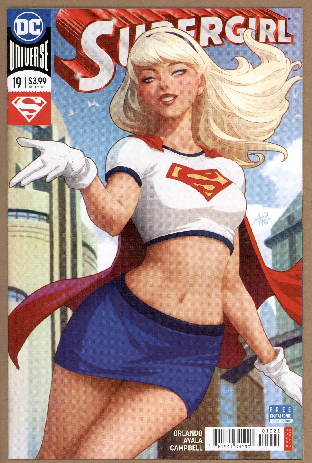 Supergirl 19 (2016 DC Comics) Artgerm Cover