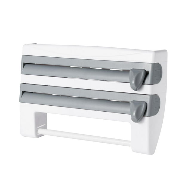 veasfak Distributeur de Film Aluminium Mural pour Cuisine Maison Gris Bleu