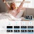 thumbnail image 4 of Sanmadrola Digital Alarm Clock for Bedroom Bedside, Loud Alarm Clock for Heavy Sleepers, Desk Clock for Living Room with Dimmer Light, Temperature, Dual Alarm, Snooze, Large Big Numbers for Seniors, 4 of 9