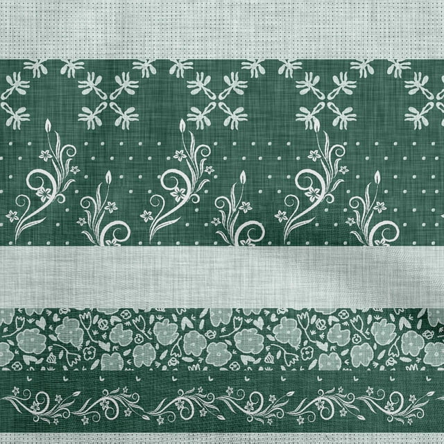 oneOone Cotton Poplin Twill Dark Green Fabric Asian Block Sewing Craft Projects Fabric Prints By Yard 56 Inch Wide