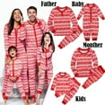 thumbnail image 1 of Babibeauty 2Pcs Christmas Family Matching Pajamas PJS Sets Deer Red Striped Long sleeve Sleepwear Nightwear Outfits sets Gifts, 1 of 8