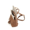 thumbnail image 4 of Miztique The Diana Backpack Purse for Women, Flap Over Tote Bag, Soft Vegan Leather - Blush, 4 of 5