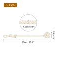 thumbnail image 2 of Uxcell 2Pcs Curtain Tiebacks Rope with Single Ball for Indoor/Outdoor Curtains, Beige, 2 of 5