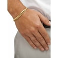 thumbnail image 4 of PalmBeach Jewelry Men's Curb-Link Chain 2-Piece 5.5 mm Necklace and 6.5 mm Bracelet Set 20" 8" Gold Ion-Plated, 4 of 5