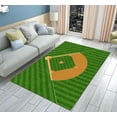 thumbnail image 3 of Baseball Field Area Carpet, 2ft x 3ft, Green Sports Field Living Room Carpet, Pet Friendly Low Pile Easy Clean Rugs, Soft Durable Machine Washable Rug for Office Floor Bedside, 3 of 6