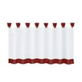 thumbnail image 6 of Customize Cafe Window Curtain Kitchen Curtain Tier #1 35x18 Inch, Wine Red 1 35x18 Inch Wine Red, 6 of 6
