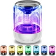 thumbnail image 2 of Bluetooth Portable Speaker - True Wireless Stereo with LED Light Show, White, 2 of 5