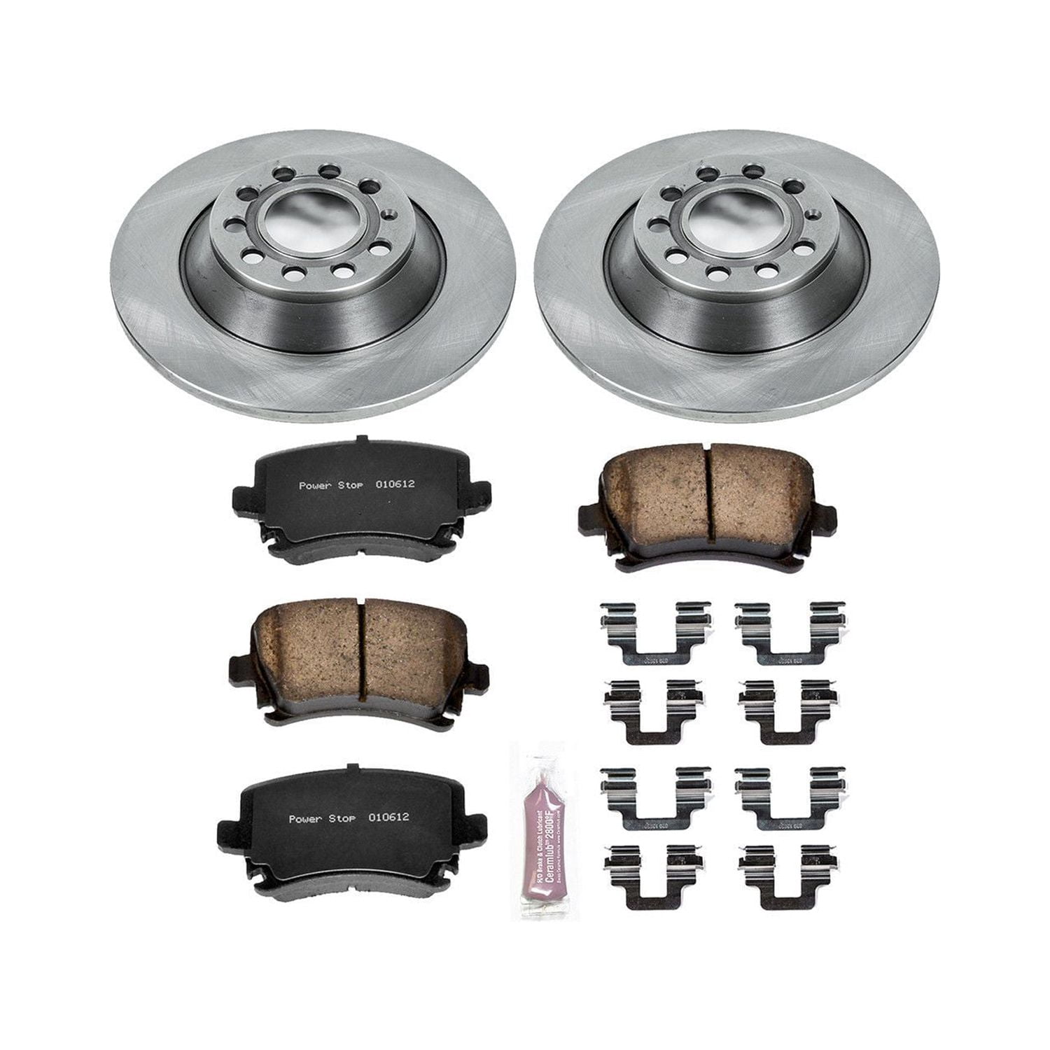 Power Stop Rear Stock Replacement Brake Pad and Rotor Kit KOE4625