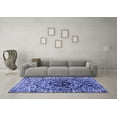 thumbnail image 3 of Ahgly Company Machine Washable Indoor Rectangle Oriental Blue Industrial Area Rugs, 5' x 8', 3 of 4