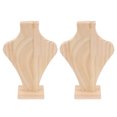 thumbnail image 3 of Jewelry Display Rack, Light Weight Wooden Necklace Display Stand  For Home M, 3 of 8