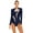 Navy Blue, variant on DPOIS Women Ballet Dance Leotard Long Sleeve Gymnastics Bodysuit Black&Red XL