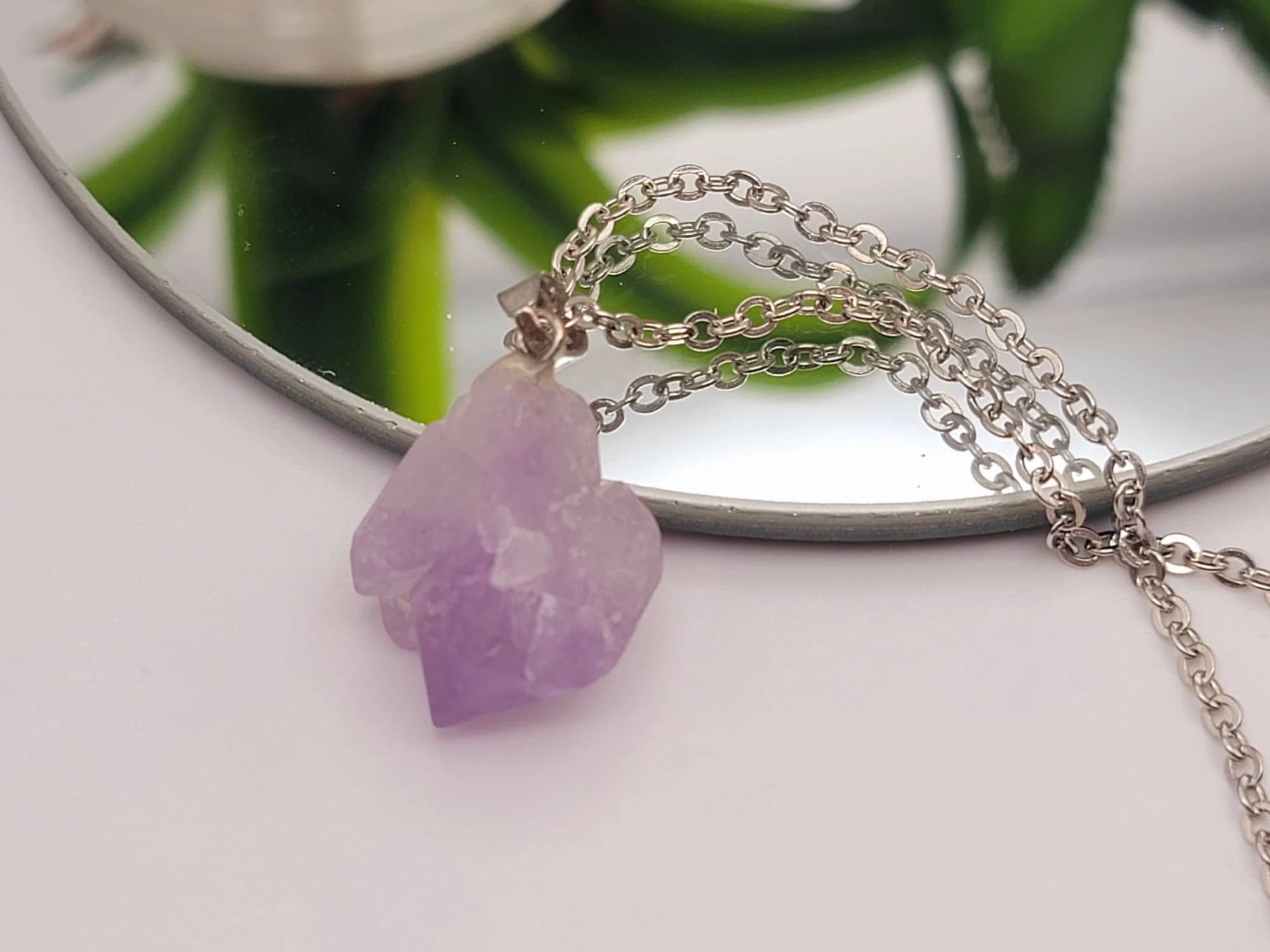 Raw Amethyst Necklace