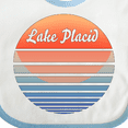 thumbnail image 4 of Inktastic Lake Placid Retro Sunset Boys or Girls Baby Bib, 4 of 4