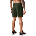 thumbnail image 3 of COOFANDY Men' Workout Gym Shorts 7 Inch Athletic Shorts 2 Pack Lightweight Casual Short with Zipper Pockets Army Green/Black, 3 of 6