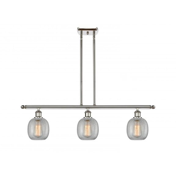 Innovations 516-3I-PN-G105-LED Belfast 3 Light Island Light part of the Ballston Collection, Polished Nickel