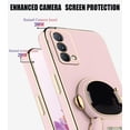 thumbnail image 4 of Compatible with Realme GT Master Edition Case Silicone TPU Plating, Realme GT Master Edition Cases Cute Astronaut Pattern Phone Case with Stand (Pink), 4 of 14