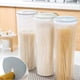 thumbnail image 4 of Plastic Grain Noodle Snacks Storage Pots Food Sealed Can Kitchen Cereal Container for Oatmeal (Light Blue), 4 of 4