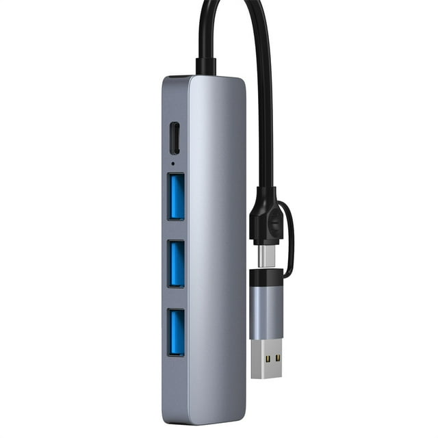 Cateissary 5 en 1 USB A/C Hub Accesorio de conexión multifuncional Dispositivo de transferencia de datos Adaptador convertidor Estación de Relojes inteligentes