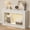 White, variant on PLAMLE 55 Inch LED Console Table for Entryway, Narrow Sofa Table with Lights, 2-Tier Modern Hallway Table Behind Couch for Living Room, Foyer, Small Spaces