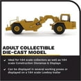 thumbnail image 3 of Diecast Masters 1:64 Caterpillar 611 Wheel-Tractor Scraper, Play & Collect Series Cat Trucks & Construction Equipment | 1:64 Scale Model Diecast Collectible Model 85695, 3 of 8