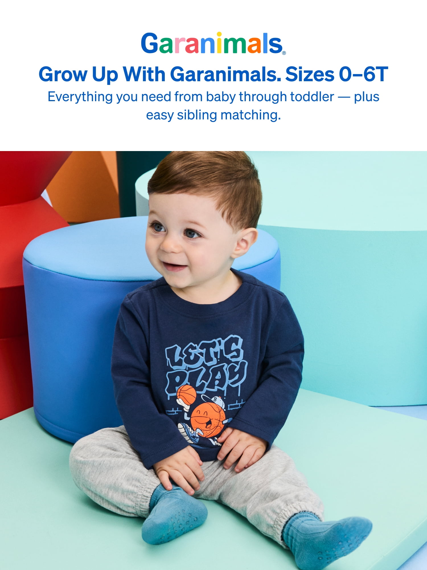 Garanimals Baby & Toddler Boys Long Sleeve Shirts, Single & 3-Pack, Sizes 0-6T