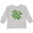 thumbnail image 3 of Inktastic Happy St. Patrick's Day Shamrock in Green Boys or Girls Long Sleeve Toddler T-Shirt, 3 of 5