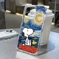 thumbnail image 2 of Cute Snoopy Anime Cartoon Transparent Phone Case For iPhone 15 14 13 12 11 Pro Max Xr Xs Max 8Plus Case A For iPhone 12 ProMax, 2 of 5