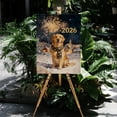 thumbnail image 4 of Golden Retriever Happy New Year 2026 with Fireworks on New Year's Eve Vertical Matte Canvas Poster Goldens Dog Lover Gifts Idea Wall Art Home Decor - 12022, 4 of 5