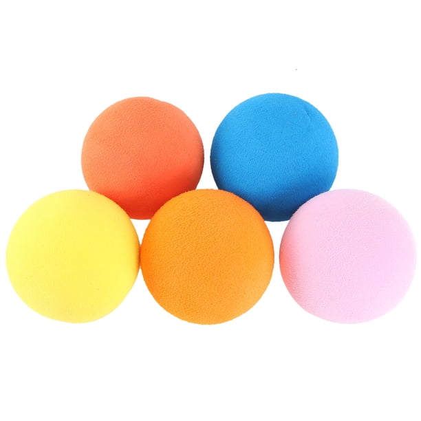 5 pelotas de entrenamiento prácticas y elásticas, duraderas, para interior.