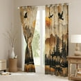 thumbnail image 3 of Feelyou Moose Deer Black Out Curtains, Rustic Mountain Curtains Pack of 2 (42x63 Each), 3 of 6