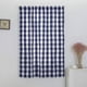 thumbnail image 5 of Nvzi Cortinas con lazos a cuadros azules y blancos con diseño de búfalo, con aislamiento térmico, ajustables, para ventanas pequeñas (46" x 63", azul), 5 of 5