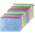 thumbnail image 1 of SHIQI-Waterproof A4 Mesh Zipper Pouch, Office File Holders, Durable School Filing Envelopes, Confidential Document Bags, 10/Pack, 1 of 4