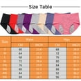 thumbnail image 3 of VOOPET 5 Pack Women's Hipster Period Panties Postpartum Teens Menstrual Underwear Leak Proof Mid Waist Briefs Plus Size, 3 of 8